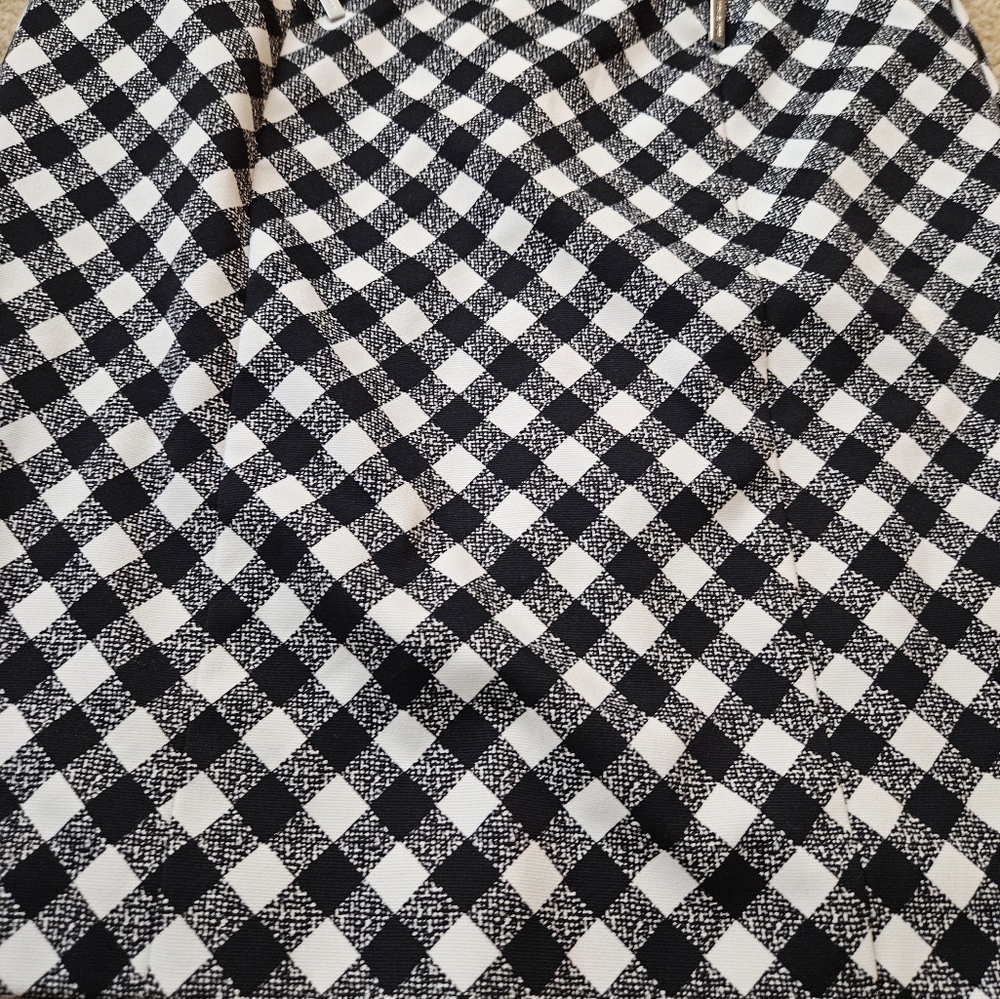 MICHAEL Michael Kors Black and White Checkered Women's Skirt Size 6 Six - Picture 3 of 16